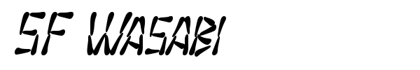 SF Wasabi font preview